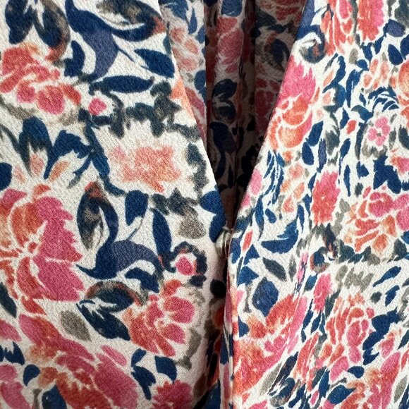 1.State Floral Sleeveless Wrap Top Pink Blue 2X zq - Picture 4 of 5